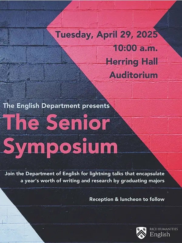 The English Department’s 2025 Senior Symposium