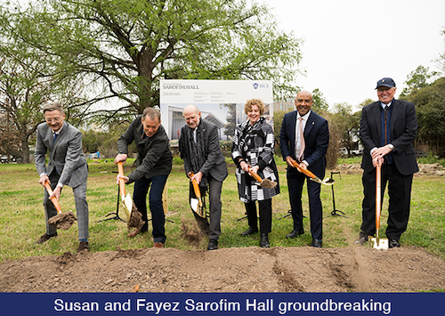 Sarofim Hall Groundbreaking
